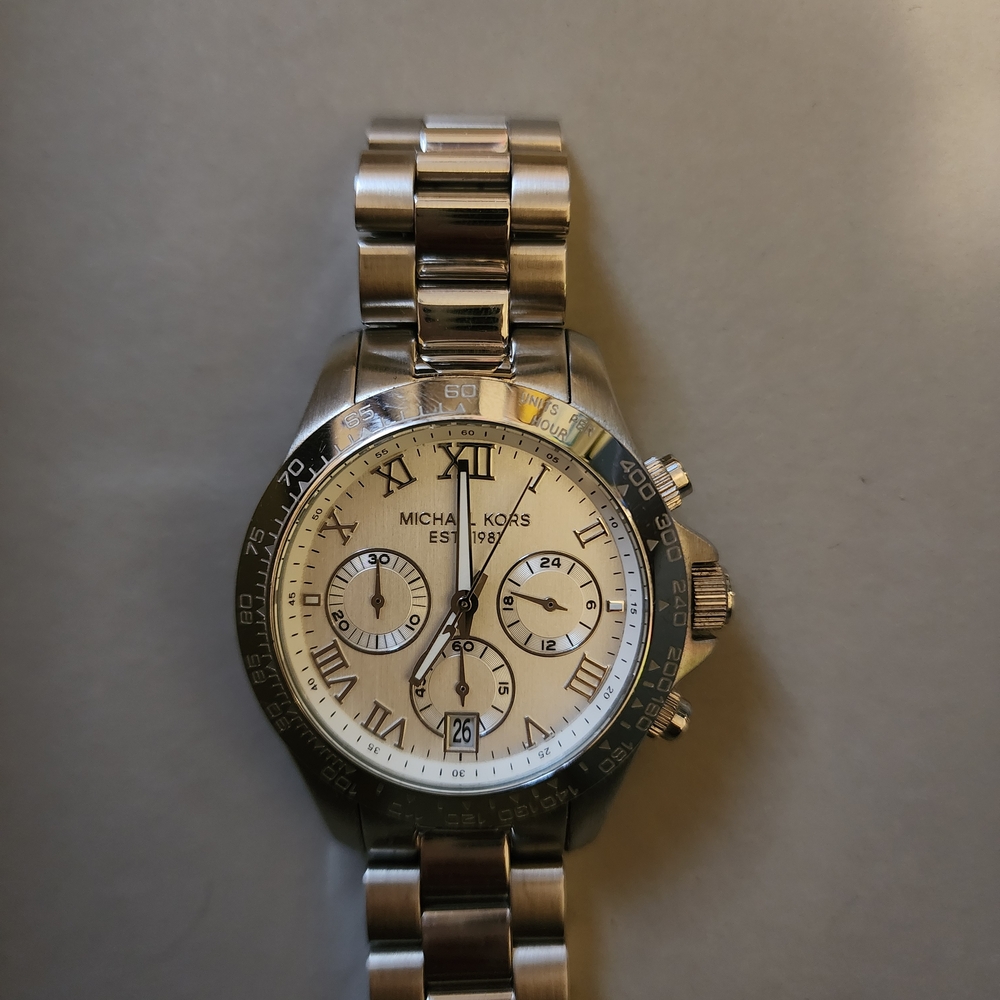 Michael Kors Silver Chronograph Watch